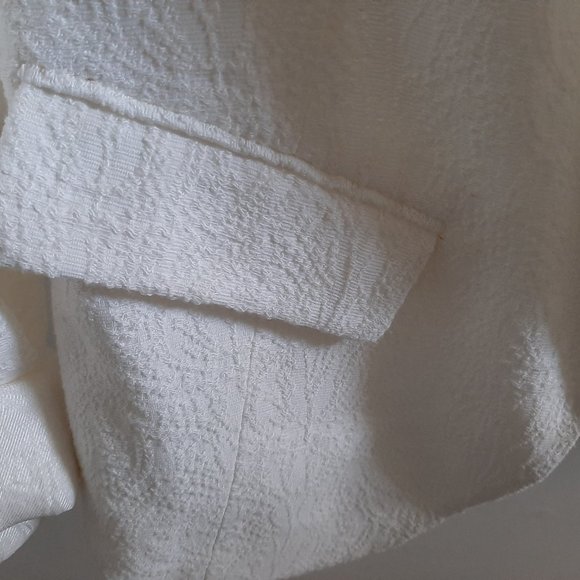 Zara Blazer Size M Cream Long Sleeve - Picture 2 of 7